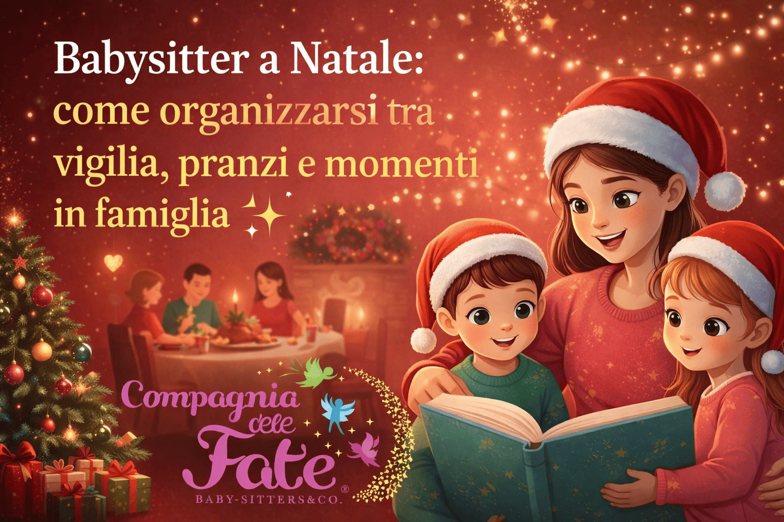 Babysitter a Natale: come organizzarsi tra vigilia, pranzi e momenti in famiglia ✨