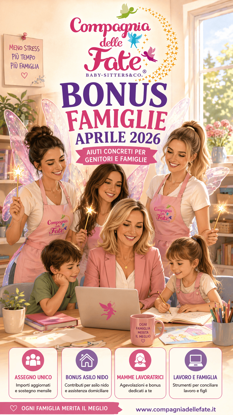 Bonus famiglie aprile 2026: cosa puoi richiedere subito